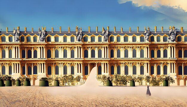 Château de Versailles sans la foule à Paris