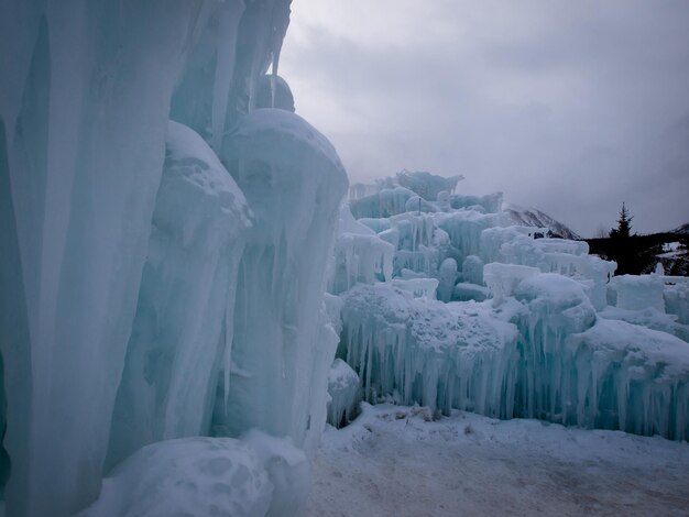 Châteaux de glace de Silverthorne, Colorado.