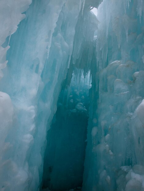 Châteaux de glace de Silverthorne, Colorado.