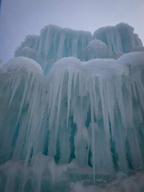 Châteaux de glace de Silverthorne, Colorado.