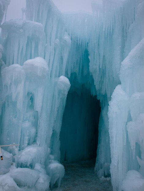 Châteaux de glace de Silverthorne, Colorado.