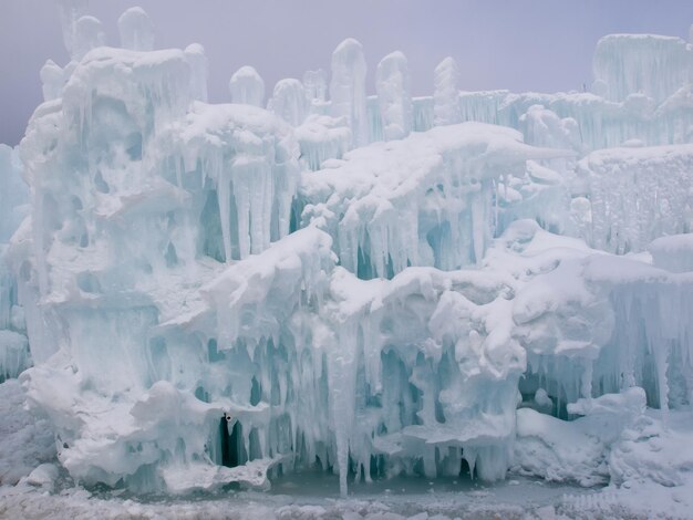 Châteaux de glace de Silverthorne, Colorado.