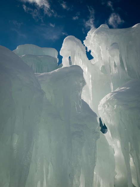 Châteaux de glace de Silverthorne, Colorado.