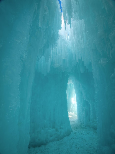 Châteaux de glace de Silverthorne, Colorado.