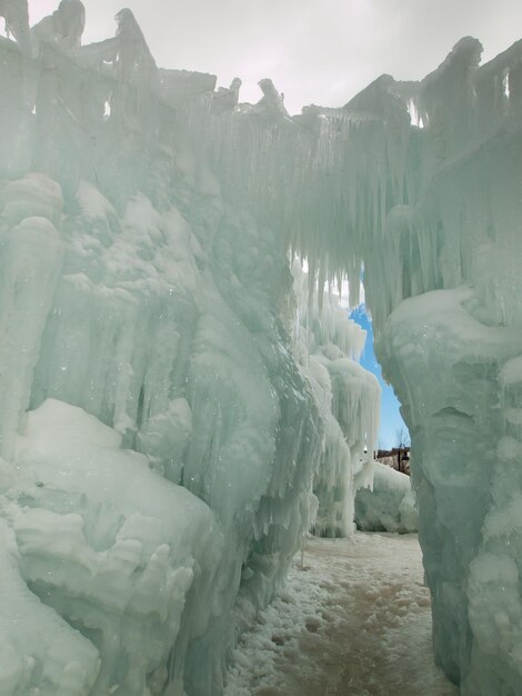 Châteaux de glace de Silverthorne, Colorado.