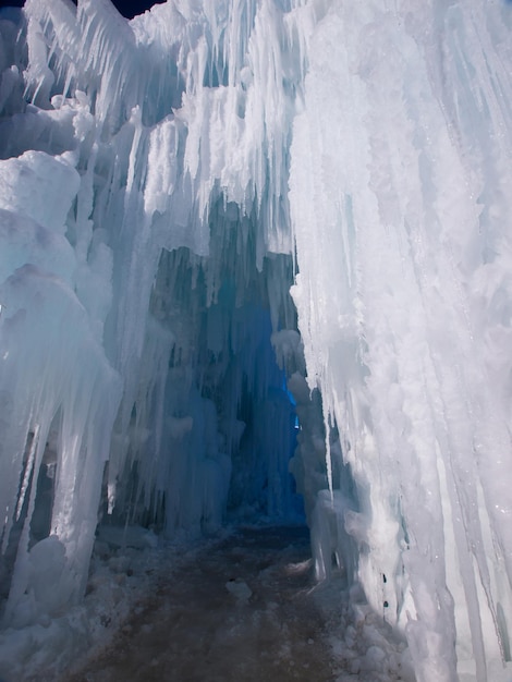 Châteaux de glace de Siverthorne, Colorado.