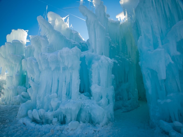 Châteaux de glace de Siverthorne, Colorado.