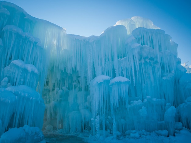 Châteaux de glace de Siverthorne, Colorado.