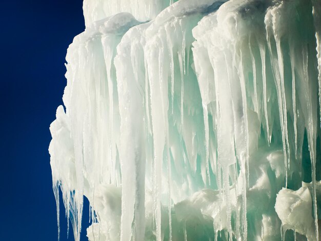 Châteaux de glace de Siverthorne, Colorado.