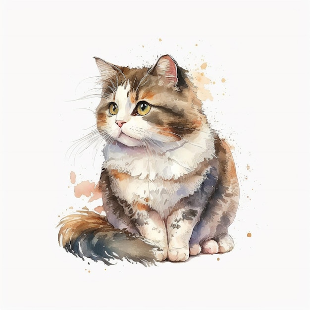 Chaton aquarelle