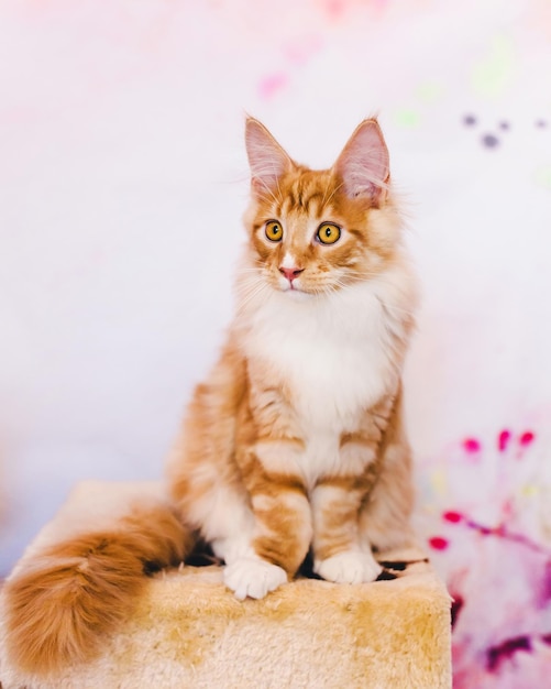 Chaton Maine Coon Tabby Rouge