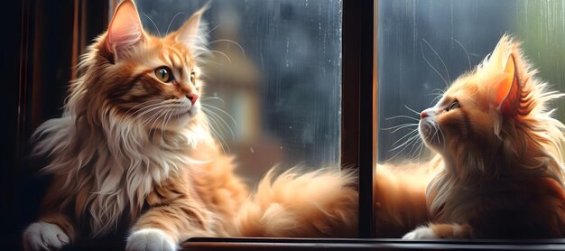 Photo un chaton rouge aux yeux bleus en gros plan un chat de compagnie moelleux un chaton d'animal mignon