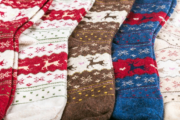 Chaussettes de Noël pour les vacances d'hiver