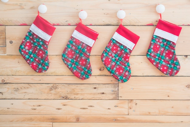 Chaussettes pour le temps de Noël