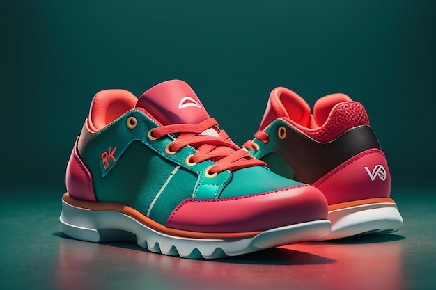 Chaussures de basket-ball chaussures de sport chaussures décontractées différents types de chaussures arrière-plan de l'affichage du produit