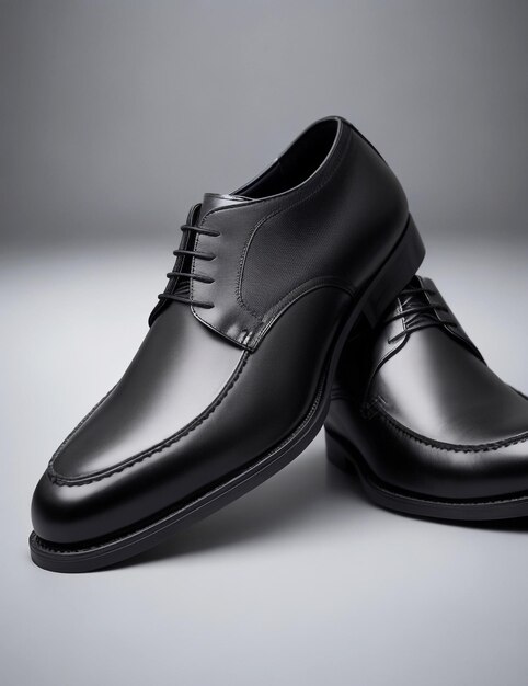 Chaussures de bureau en cuir noir