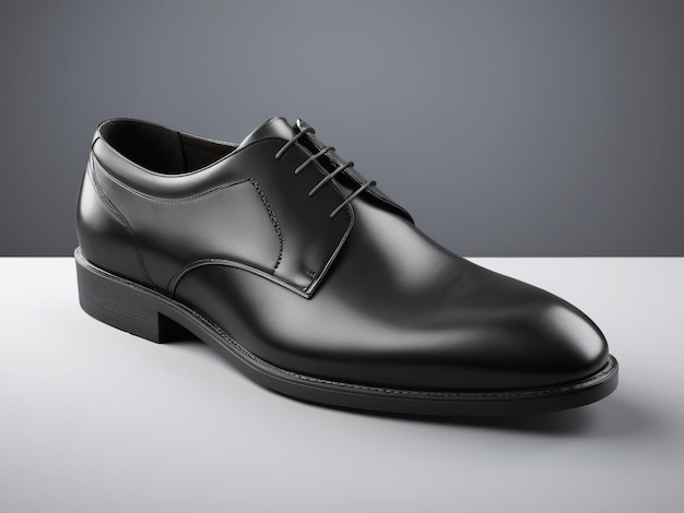 Photo chaussures de bureau en cuir noir