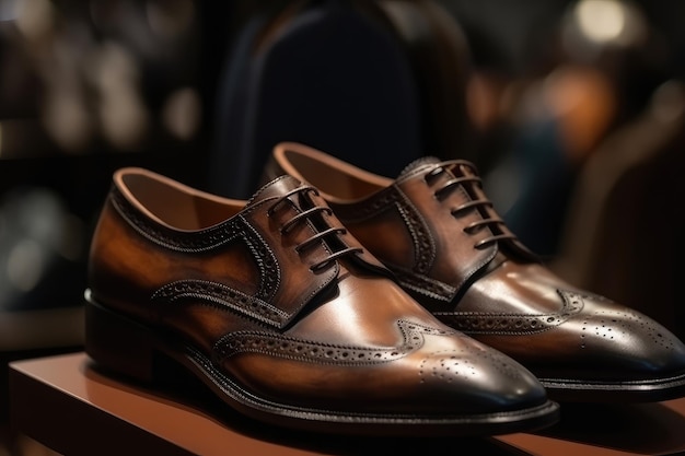 Chaussures en cuir pour hommes floues chaussures pour hommes élégantes AI