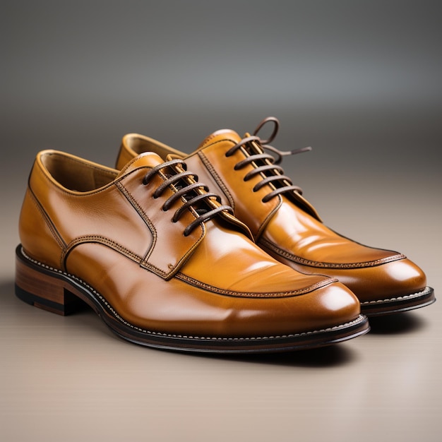 chaussures de derby en cuir pour hommes