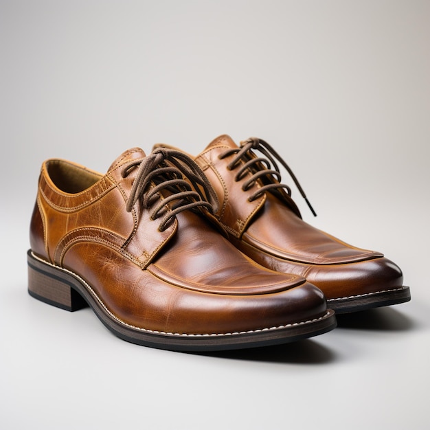 chaussures de derby en cuir pour hommes