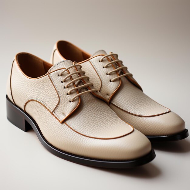 chaussures de derby en cuir pour hommes