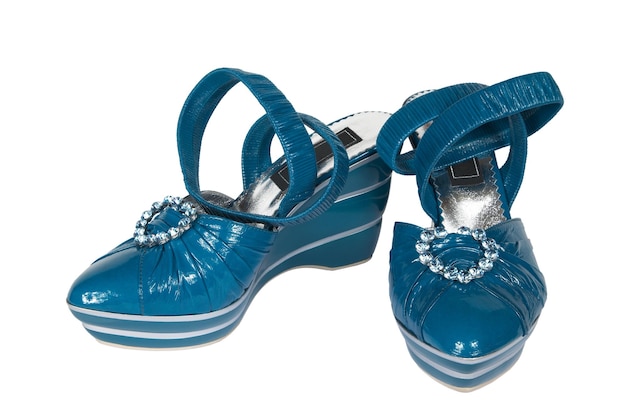 Chaussures femme bleu foncé