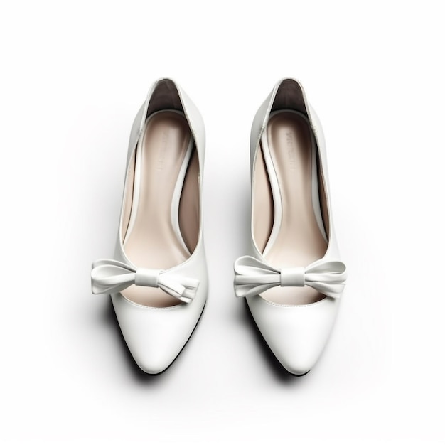 Chaussures femme isolé sur fond blanc