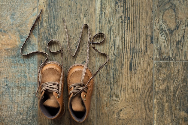 Chaussures d'hiver pour enfants marron