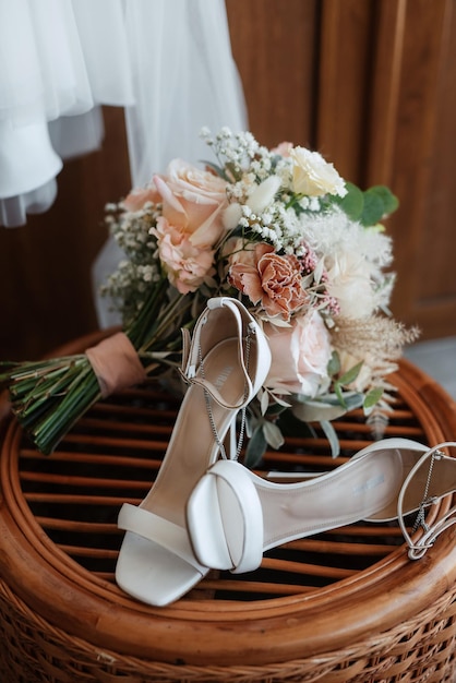 chaussures de mariage de la mariée, belle mode