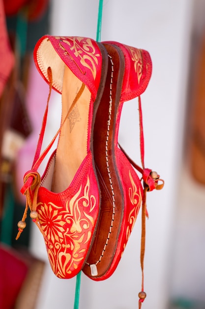 Chaussures marocaines colorées