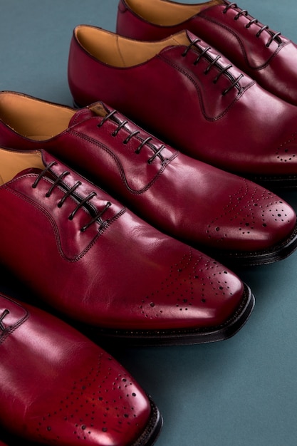 Chaussures oxford rouges