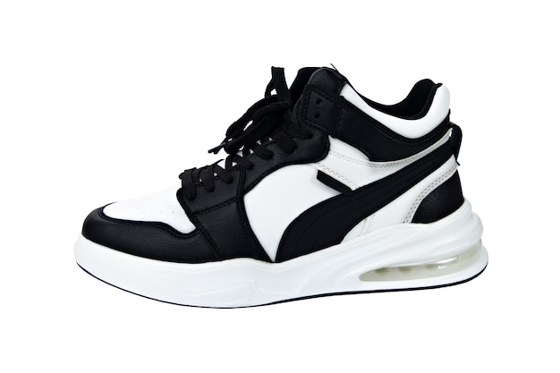 chaussures de sport isoler noir et blanc