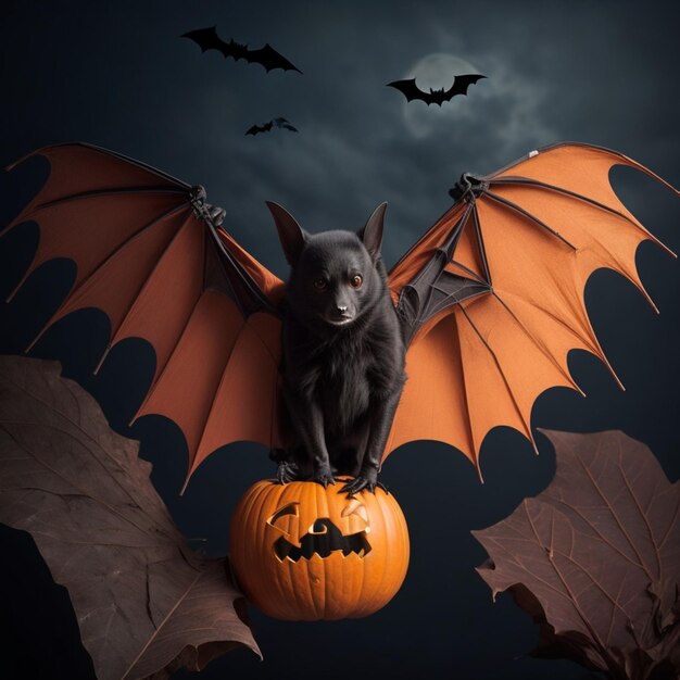 Photo des chauves-souris d'halloween