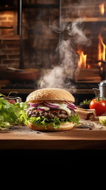 Un cheeseburger est un burger avec une tranche de fromage fondu