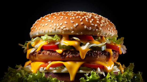 cheeseburger HD 8k papier peint image photographique