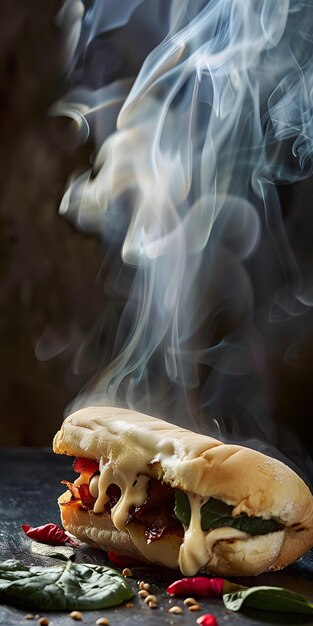 Photo un cheeseburger avec de la laitue