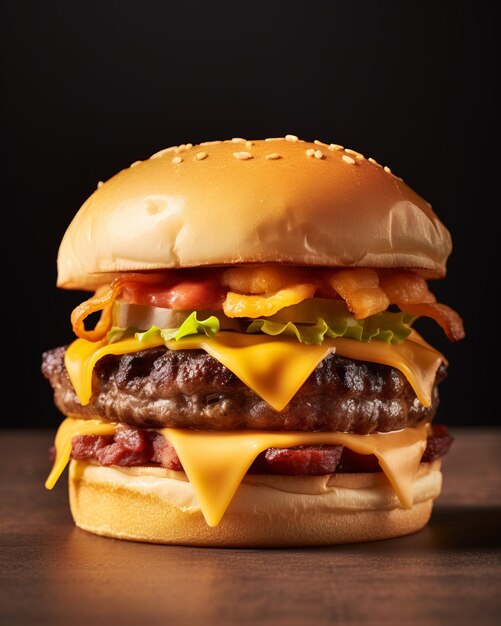 Un cheeseburger qui met l'eau à la bouche