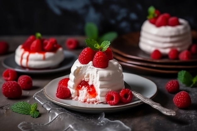 Cheesecake aux fraises Generative AI