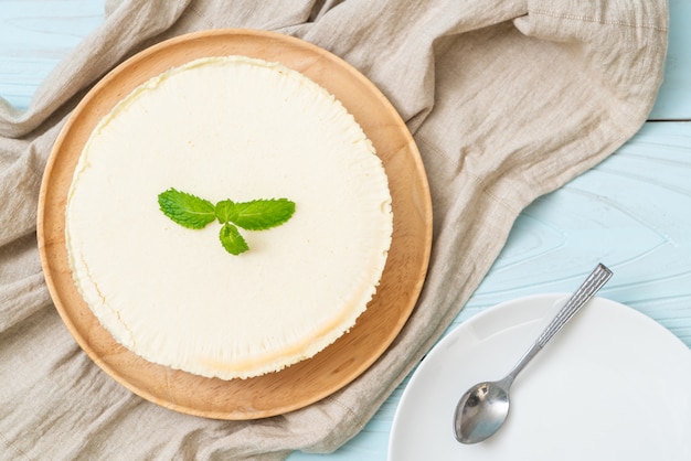 Cheesecake maison à la menthe