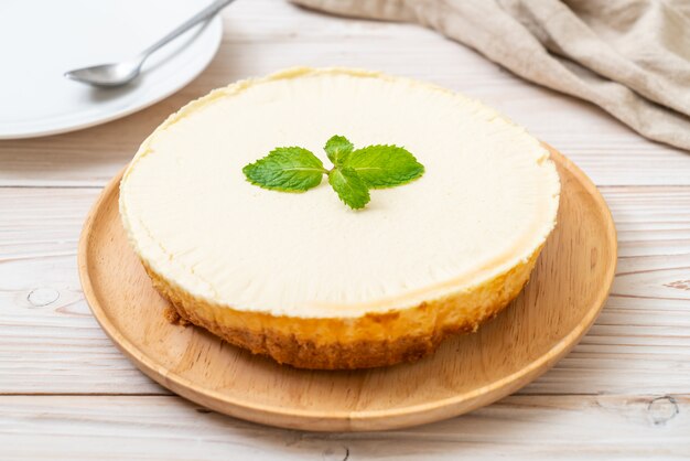 Cheesecake maison à la menthe