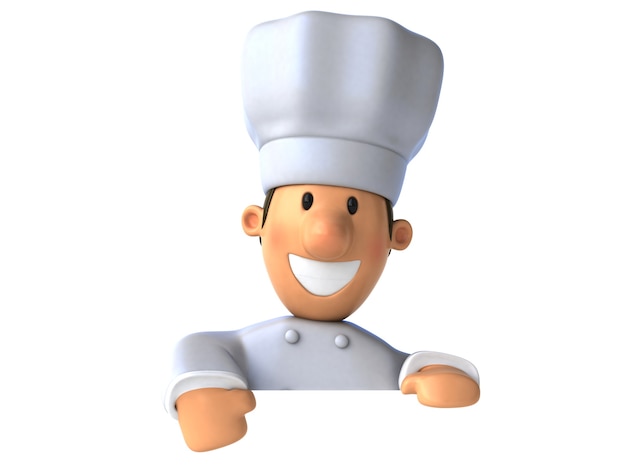 Chef amusant - Illustration 3D