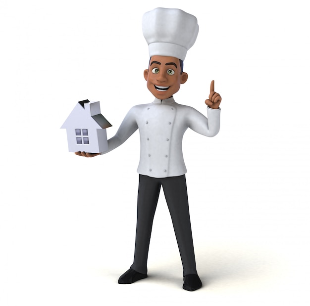 Chef amusant - personnage 3D