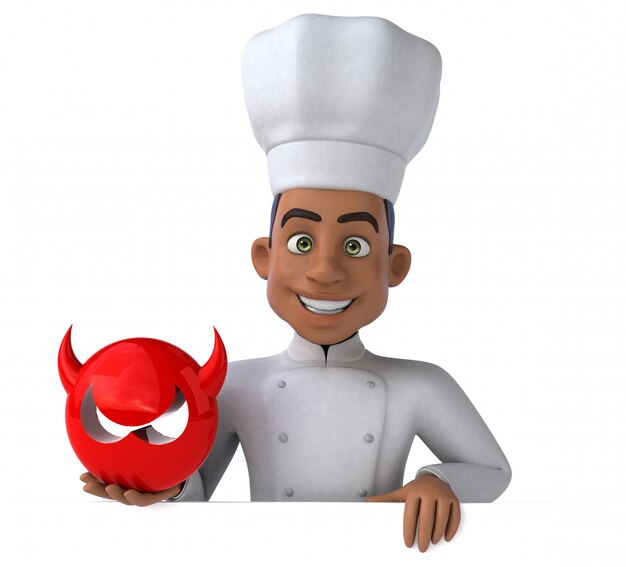 Chef amusant - personnage 3D