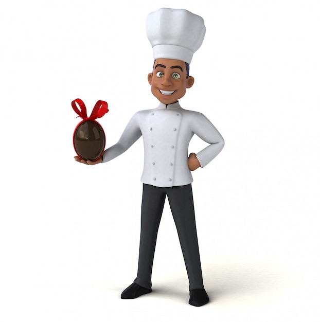 Chef amusant - personnage 3D