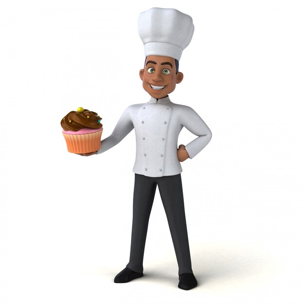 Chef amusant - personnage 3D