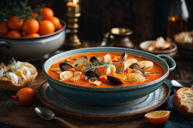 Le chef-d'œuvre culinaire français Bouillabaisse