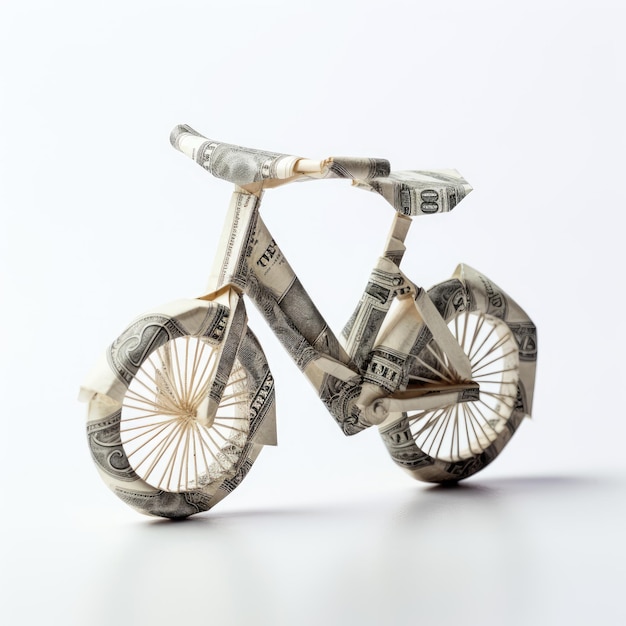 Un chef-d'œuvre d'origami à vélo