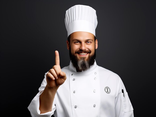 Photo un chef professionnel montrant des signes de délicatesse