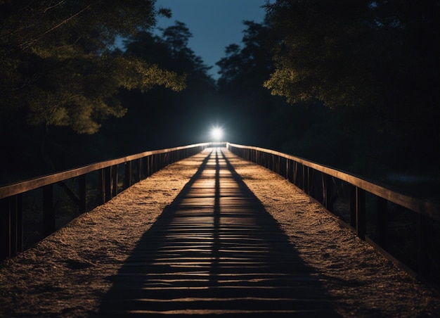 Un chemin dans la forêt sombre