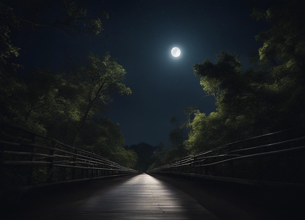 Un chemin dans la forêt sombre